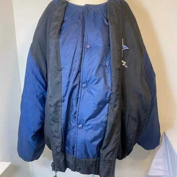 Men’s size XXL Cowboys NFL experience Nylon zipper & button jacket vintage - Picture 3 of 15